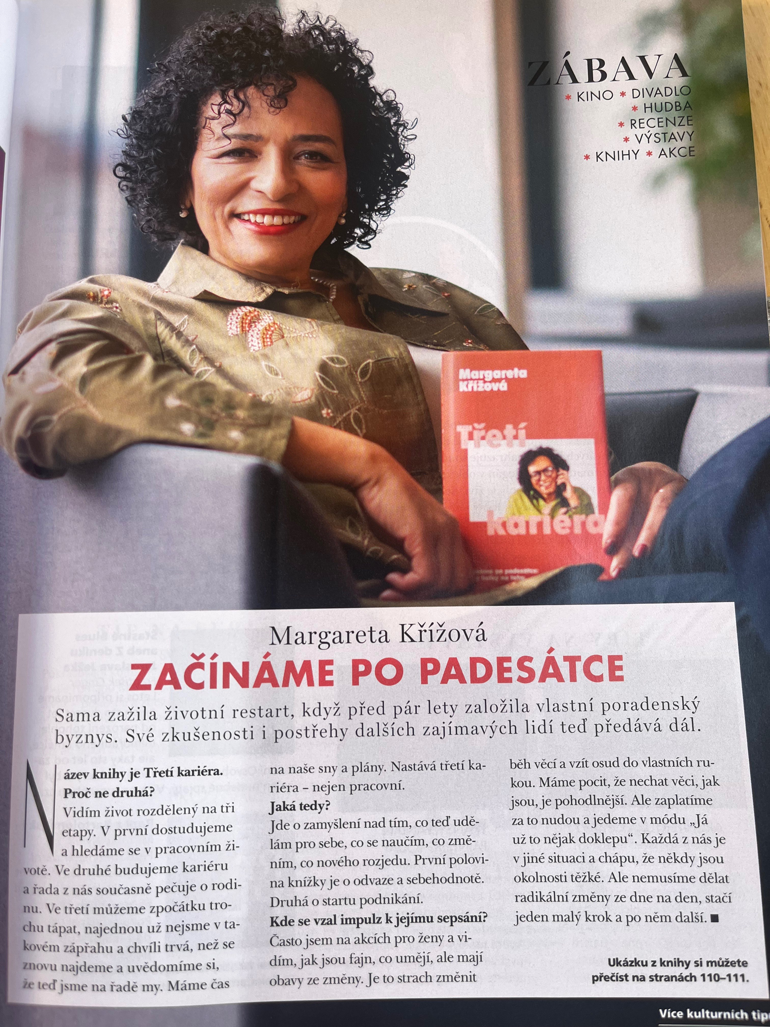 Článek s Margaretou Křížovou – Začínáme po padesátce